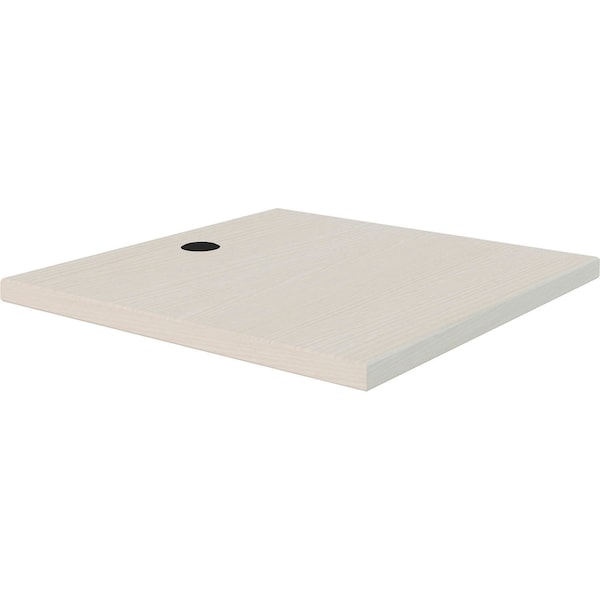 Global Industrial Interion Modular Partition Desktop, 24W x 24D, White Ash 695925WH - main